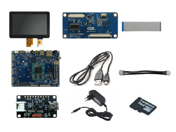 디바이스마트,MCU보드/전자키트 > 디스플레이 > LCD/OLED,(주)씨알지테크놀러지,Mango-IMX6Q 7inch 정전식 LCD Start Kit,7inch 정전식 LCD Start Kit / I.MX 6Quad Processor 1Ghz / 2GB DDR3 SDRAM / Power : DC-JACK 5V 2A / Expansion connector (60x1) : EBI, UART, I2C, GPIO etc