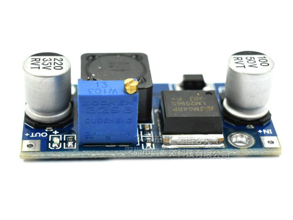 디바이스마트,MCU보드/전자키트 > 전원/신호/저장/응용 > 레벨컨버터/Buck/Boost,SZH,LM2596 강하형 DC-DC 가변 컨버터 [SZH-PWSD-045],브레드보드에 장착하여 6.5V ~ 12V의 입력 전압을 브레드보드에서 활용하기 좋은 3.3V 또는 5V로 출력 / USB mini-5P 포트나 DC 아답터 플러그를 통해 입력된 전원을 브레드보드의 파워 레일(+,-)에 출력하여 MCU보드와 모듈을 브레드보드와 함께 활용하기 좋은 조건으로 만들어 줍니다 / 브레드보드 102 제품(상품코드:32312)과 사이즈가 꼭 맞습니다