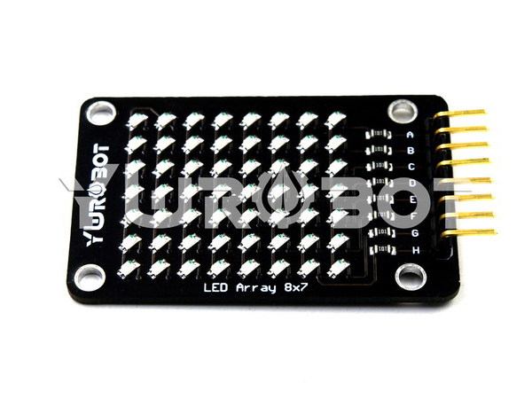 디바이스마트,LED/LCD > FND/도트매트릭스 > 도트매트릭스 > 기타,YwRobot,아두이노 8x7 LED 매트릭스 모듈-RED [ELB061004],배열 : 8x7 / 사이즈 : 50x31.5mm / 전압 : 5V / 픽셀 : 56 / 색상 : 레드(Red)