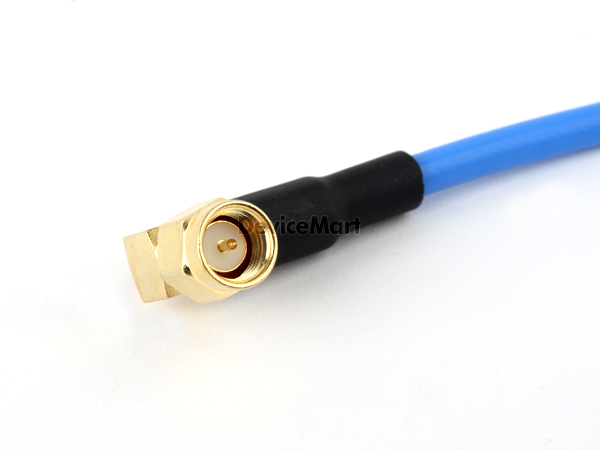 디바이스마트,케이블/전선 > PC/네트워크/통신 케이블 > 동축 RF 케이블,SZH-RA,SMA right angle Plug to SMA Plug, RG403 blue cable-50cm [SZH-RA031],RF Cable assembly / SMA 오른나사 / 임피던스 50옴 / 케이블 직경 4.3mm / 케이블 길이 : 50cm (±1~2cm)