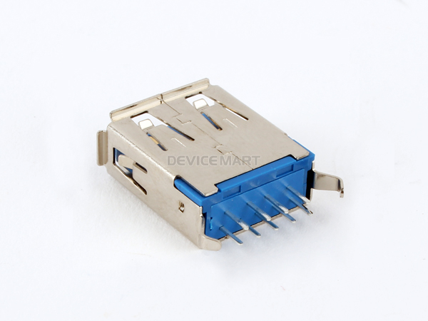 디바이스마트,커넥터/PCB > I/O 커넥터 > USB/IEEE 커넥터 > USB A타입,NW3 (New3),USB 3.0 A/F Vertical 커넥터 [NW3-USBC-015],USB 3.0 / USB A Type Socket / FEMALE / PCB 기판용 dip 타입 / 스트레이트 타입 / 9pin