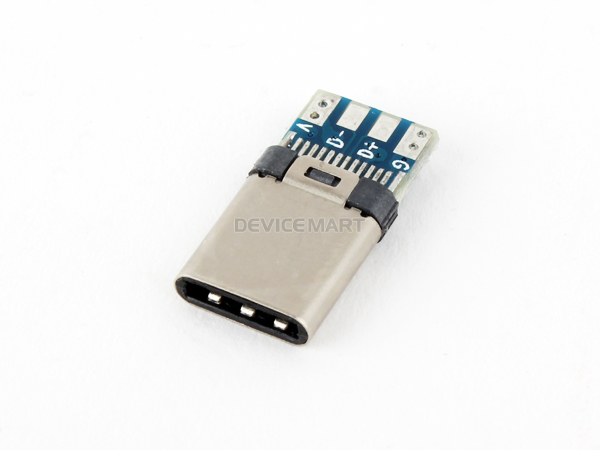 디바이스마트,커넥터/PCB > I/O 커넥터 > USB/IEEE 커넥터 > USB C타입,NW3 (New3),USB 3.1 커넥터 male type-C [NW3-USBC-018],USB 3.1 / C Type Socket / MALE / 4pin