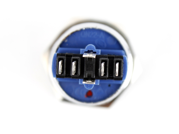 디바이스마트,스위치/부저/전기부품 > 스위치 > 푸쉬버튼 스위치 > 메탈 스위치,NW3 (New3),LED 메탈 푸쉬락 스위치 링(빨강12V) [HX22-A1],푸쉬락(PUSH LOCK) 스위치 / 색상: RED (조광형) / 정격 전류 : 5A / 정격전압-AC : 250 VAC / 재질 : Chrome / 홀가공 : 22mm / 스위치 : 25mm / LED발광 Ring타입 / 노브 플랫 타입 / 생활방수 / 락 걸릴때 노브의 높이 변화가 적습니다.