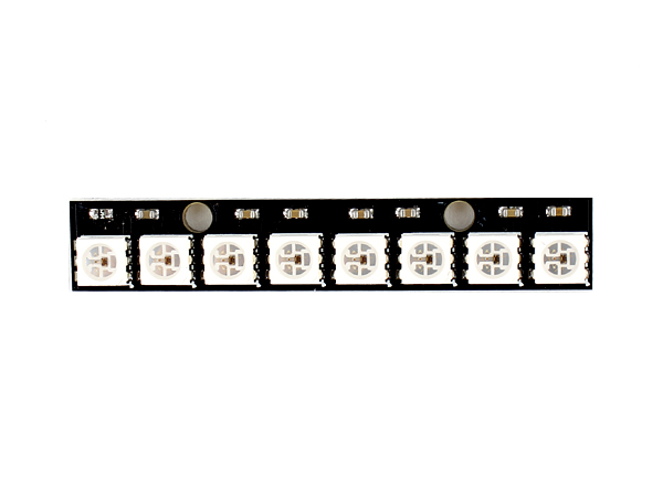 디바이스마트,MCU보드/전자키트 > 디스플레이 > LED,SZH,8 x WS2812B 5050 RGB LED 모듈 STICK-Black [SZH-LD085],Black STICK (긴 막대) 형태 / WS2812 칩셋 기반 8개의 RGB LED / NeoPixel / 사이즈(길이) : 57mm / 전압 : 5V (DC 4V ~ 7V) / RGB 컬러 배열은 랜덤입니다.