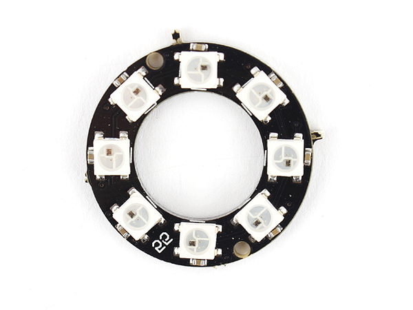 8 x WS2812B 5050 RGB LED 모듈 RING-Black [SZH-LD086]