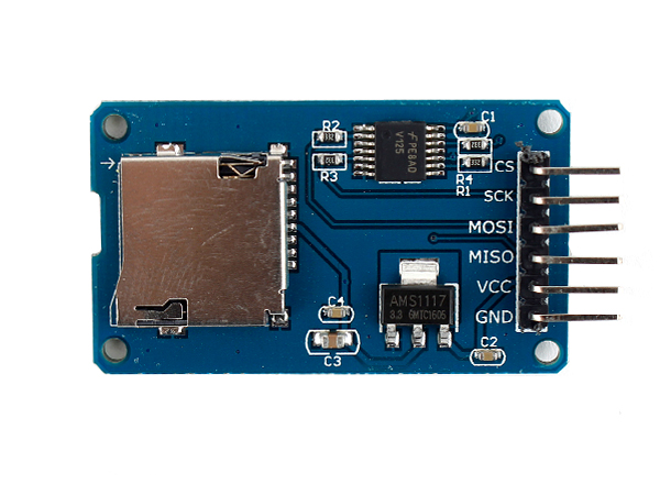 디바이스마트,MCU보드/전자키트 > 전원/신호/저장/응용 > SD/TF/메모리,SZH,아두이노 MicroSD 카드 소켓 모듈 [SZH-EKBZ-005],Micro SD Card, Micro SDHC card (high-speed card), TF Card / 5V(4.5V ~ 5.5V), 3.3V / SPI Interface
