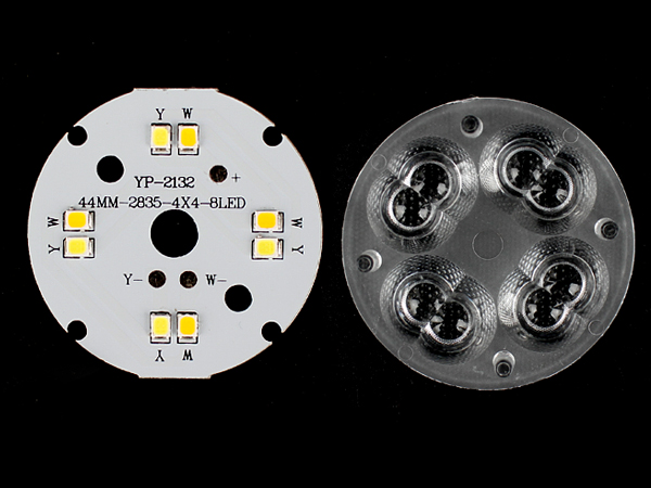 조명용 원형기판 LED + 렌즈 세트 4W 44mm [SZH-LD419]