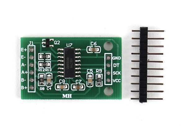 디바이스마트,MCU보드/전자키트 > 센서모듈 > 기압/무게/로드셀/Flex > 압력/무게/로드셀,SZH,HX711 로드셀 측정 24비트 AD 컨버터 모듈 [SZH-SSBH-016],24비트의 높은 분해능 / ADC 컨버터 내장형 HX711 칩셋 기반 / Voltage: 2.7V - 5V / Size:35mm x 22mm