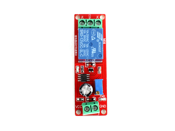 디바이스마트,MCU보드/전자키트 > 전원/신호/저장/응용 > 릴레이,SZH,NE555 12V 딜레이 타이머 릴레이 모듈 [SZH-RLBG-020],Voltage: DC 12V / main chips: NE555 / Adjustable time: 0 to 10sec / 68mm x 21mm