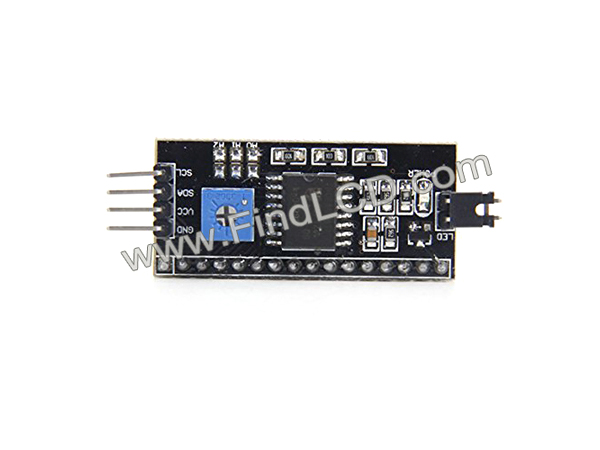 디바이스마트,MCU보드/전자키트 > 전원/신호/저장/응용 > 레벨컨버터/Buck/Boost,Findlcd,GBD-I2C2PIO (I2C interface BD),I2C interface to Parallel conversion module. Usually as Arduino adapter board for LCM1602. Other LCD module need IIC to parallel port can also be used.