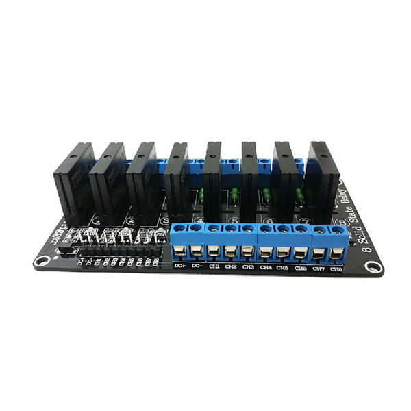 디바이스마트,MCU보드/전자키트 > 전원/신호/저장/응용 > 릴레이,SZH,아두이노 8채널 5V SSR 릴레이 모듈 [SZH-RLAD-104],5V Omron solid state relay / 솔리드 스테이트 릴레이 모듈 / Low-level Trigger / Power : DC 5V (160mA 이하) / Size : 106 * 56 * 25mm (L * W * H)