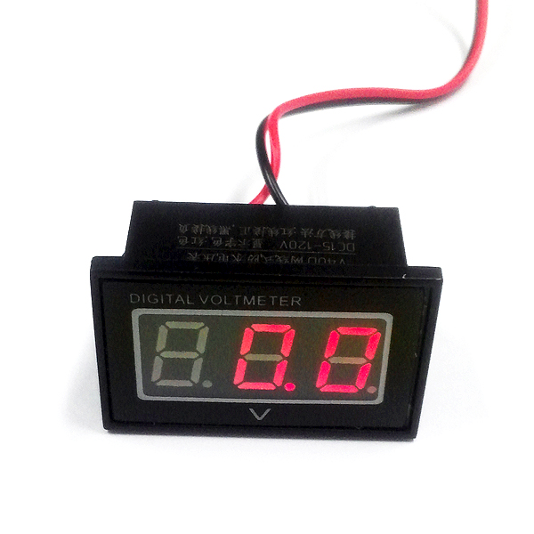 볼트미터 전압표시기 매립형 방수 레드 [SZH-VMT024]