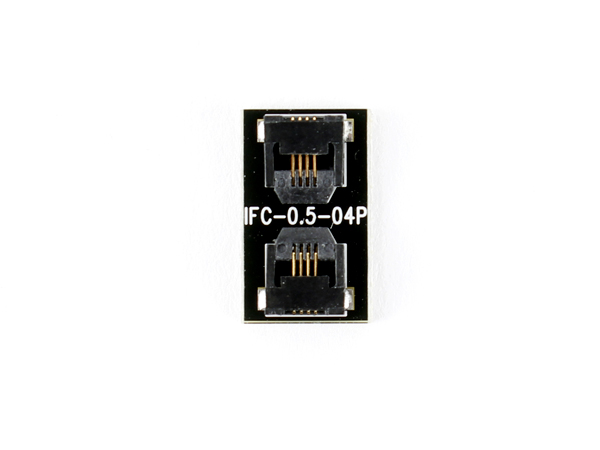 디바이스마트,커넥터/PCB > FFC/FPC 커넥터 > 4핀/5핀/6핀,IFC, 0.5mm FFC케이블 연장및 접점변환용 컨버터 보드 [IFC-0.5-04P] ,FFC케이블연장 / 0.5mm pitch / 4 pin 연장 보드 / size: 9mm x 15mm
