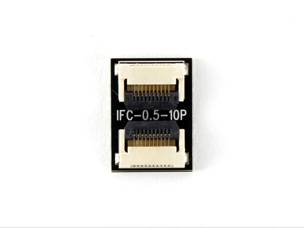 디바이스마트,커넥터/PCB > FFC/FPC 커넥터 > 10핀/11핀/12핀,IFC,0.5mm FFC케이블 연장및 접점변환용 컨버터 보드 [IFC-0.5-10P],FFC/FPC케이블연장 / 0.5mm pitch / 10 pin 연장 및 접점변환용 보드 / size: 11mm x 15mm