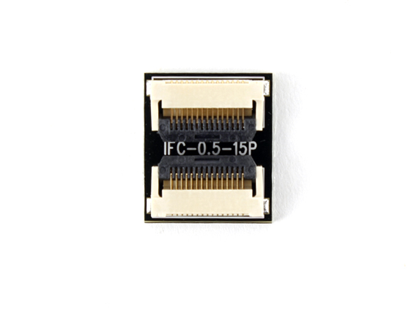 디바이스마트,커넥터/PCB > FFC/FPC 커넥터 > 13핀/14핀/15핀,IFC, 0.5mm FFC케이블 연장및 접점변환용 컨버터 보드 [IFC-0.5-15P],FFC/FPC케이블연장 / 0.5mm pitch / 15 pin 연장 및 접점변환용 보드 / size: 13mm x 15mm