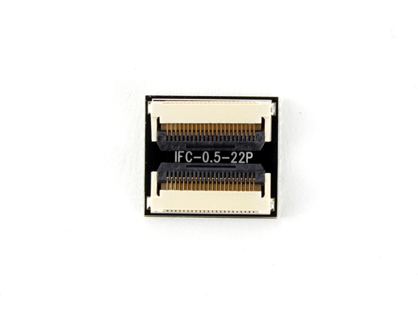디바이스마트,커넥터/PCB > FFC/FPC 커넥터 > 22핀/23핀/24핀,IFC,0.5mm FFC케이블 연장및 접점변환용 컨버터 보드 [IFC-0.5-22P],FFC/FPC케이블연장 / 0.5mm pitch / 22 pin / 연장 및 접점변환용 보드 / size: 16.7mm x 15mm