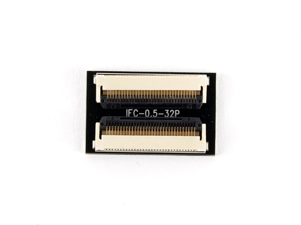 디바이스마트,커넥터/PCB > FFC/FPC 커넥터 > 31핀/32핀/33핀,IFC,0.5mm FFC케이블 연장및 접점변환용 컨버터 보드 [IFC-0.5-32P],FFC/FPC케이블연장 / 0.5mm pitch / 32 pin / 연장 및 접점변환용 보드 / size: 23.4mm x 15mm