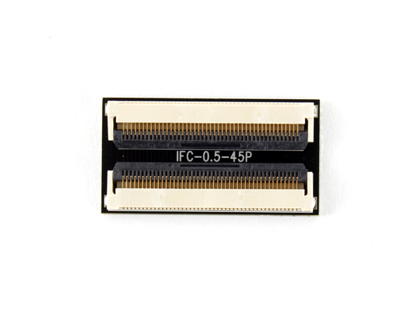 디바이스마트,커넥터/PCB > FFC/FPC 커넥터 > 44핀/45핀/48핀,IFC,0.5mm FFC케이블 연장및 접점변환용 컨버터 보드 [IFC-0.5-45P],FFC/FPC케이블연장 / 0.5mm pitch / 45 pin / 연장 및 접점변환용 보드 / size: 28mm x 15mm