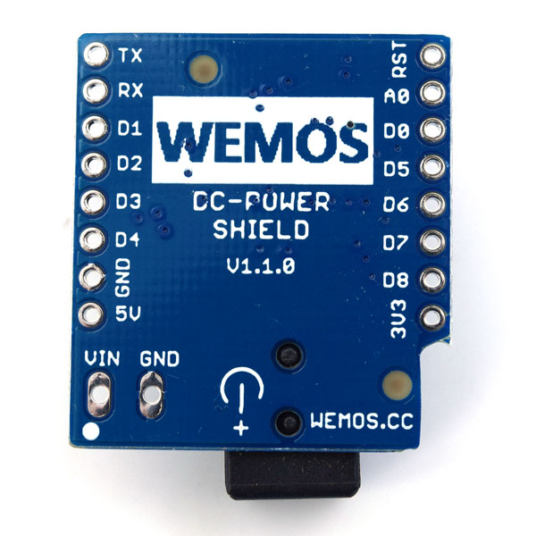 디바이스마트,오픈소스/코딩교육 > 마이크로파이썬 > WeMos > WeMos 정품보드/모듈,WeMos,[정품] WeMos DC 전원공급용 실드 DC Power Shield V1.1.0,wemos.cc 공식 판매페이지에서 구매한 정품 / D1 미니 실드, 입력 : 7 ~ 24V DC, 최대 전류 : 1A
