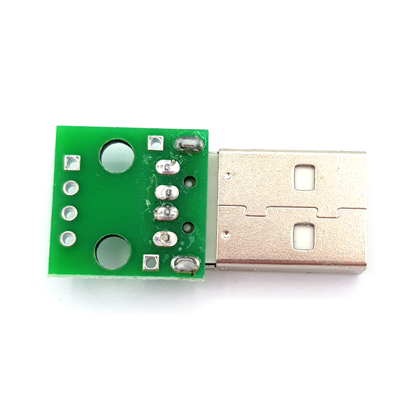 디바이스마트,MCU보드/전자키트 > 개발용 장비 > USB컨버터/RS232컨버터,SZH,USB2.0 M Type to DIP Adapter Board [SZH-EP115],USB A Type Plug / MALE / PCB 기판 변환 모듈 보드 / size 31mm x 15mm 