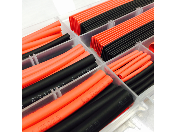 디바이스마트,케이블/전선 > KS/UL/절연전선 > 수축튜브 > 수축튜브 세트,거상인,[GST-9005] 150pcs Black + Red Heat Shrink Tube Assortment Wire Wrap Electrical Insulation Sleeving,열수축튜브 / 수축온도 : 70°C 시작 → 110°C 종료 / 보관용 투명케이스 포함 / 재질 : Polyolefin / 최소 수축 온도 : 70°C