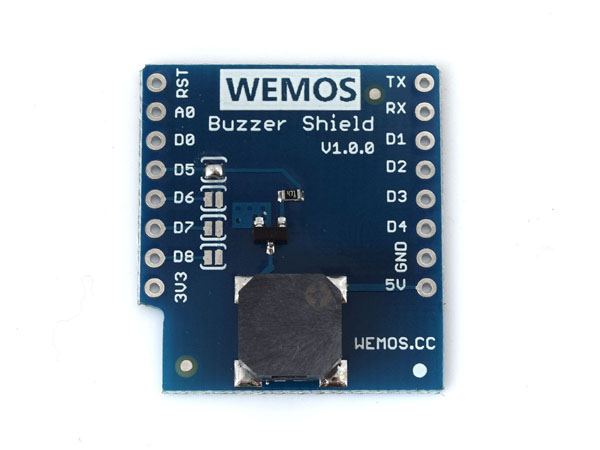 디바이스마트,오픈소스/코딩교육 > 마이크로파이썬 > WeMos > WeMos 정품보드/모듈,WeMos,[정품] WeMos D1 Mini용 부저 실드 Buzzer Shield V1.0.0,wemos.cc 공식 판매페이지에서 구매한 정품 /  WeMos D1 미니용 부저 / Frequency: 1kHz-3kHz / 4 optional control pins (Default: D5)