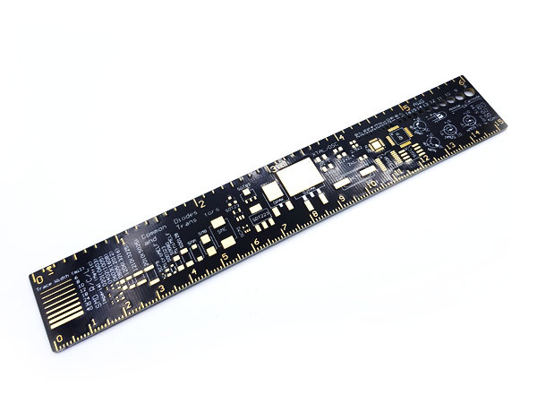 디바이스마트,MCU보드/전자키트 > 프로세서/개발보드 > 기타 MCU,SZH,6인치 PCB Ruler [SZH-CH028],SMD 소자 측정 전용 PCB Ruler / Size : 150mm X 25mm