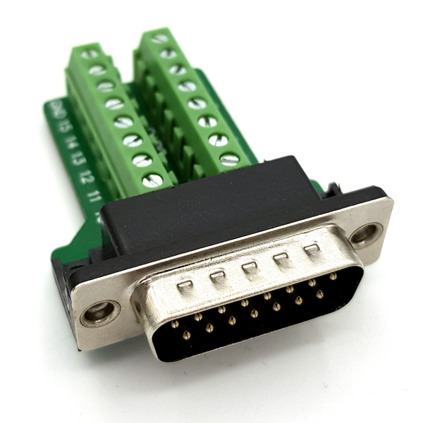 디바이스마트,MCU보드/전자키트 > 개발용 장비 > USB컨버터/RS232컨버터,SZH,DB15 DIY 터미널블럭 커넥터 - Male (볼트형) [TDB-09],D-sub 커넥터 / 조합형 / Terminal Block 장착 / 납땜 필요 (X) / 케이스 포함 / 볼트형 / MALE / 60mm X 42mm X 20.6mm size / 15pin