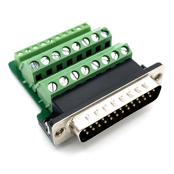 디바이스마트,MCU보드/전자키트 > 개발용 장비 > USB컨버터/RS232컨버터,SZH,DB25 DIY 터미널블럭 커넥터 - Male (볼트형) [TDB-13],D-sub 커넥터 / 조합형 / Terminal Block 장착 / 납땜 필요 (X) / 케이스 포함 / 볼트형 / MALE / 60mm X 56mm X 23.5mm size / 25pin