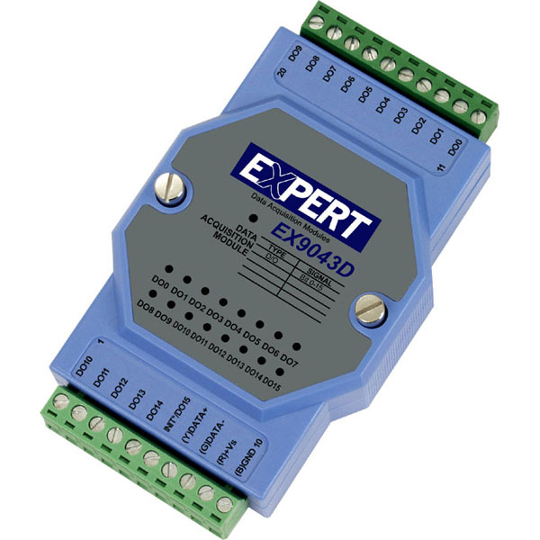 디바이스마트,MCU보드/전자키트 > 통신/네트워크 > 기타 네트워크/통신,TOPSCCC,EX9043D-M,Model : 16 CH Digital output / ExpertDAQ 디지털 출력 모듈은 RS485를 통해 통신 및 Modbus RTU를 사용할 수 있습니다. 