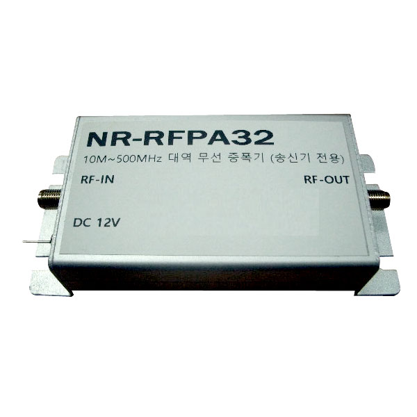 디바이스마트,MCU보드/전자키트 > 통신/네트워크 > RF/LoRa,네오틱스,10MHz~500MHz 대역 무선 증폭기 최대 1.5W - 송신기 전용 (NR-RFPA32),무선 송신기용 광대역 증폭기(10MHz~500MHz)는 고출력 무선 송신용 증폭기 입니다.