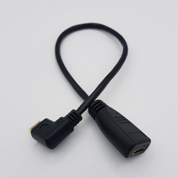 mini HDMI M/F 연장 젠더 30cm (꺾임형) [YRD-006]