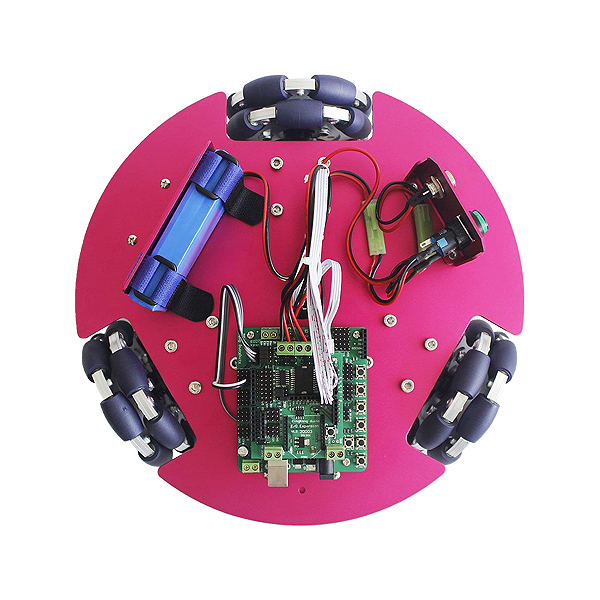 디바이스마트,기계/제어/로봇/모터 > 전문분야 로봇 > 주행로봇 > 전방향 이동로봇,(주)로보블럭시스템,3WD Omni Wheel Starter Mobile Robot Kit,제품 사이즈: 290mm x 290mm x 135mm / 재질: 알루미늄 합금 / 무게: 3kg / 색상: 레드 / 3개의 초음파 센서 내장 / 3개의 DC엔코더 모터와 옴니 휠로 구성되어 있는 이동로봇 플랫폼