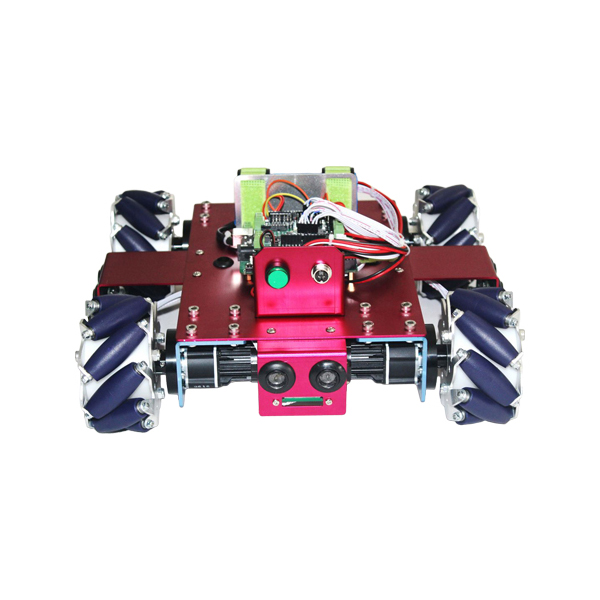 디바이스마트,기계/제어/로봇/모터 > 전문분야 로봇 > 주행로봇 > 전방향 이동로봇,(주)로보블럭시스템,4WD Mecanum Wheel Basic Robot Kit,제품 사이즈: 350mm x 320mm x 138mm / 재질: 알루미늄 합금 / 무게: 3.8kg / 색상: 레드 / 4방향에 대한 장애물 검지를 위한 초음파 센서 내장 / 4개의 메카넘 휠을 제어하는데 기초가 되는 베이직 로봇 시스템
