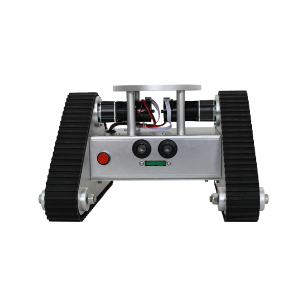 디바이스마트,기계/제어/로봇/모터 > 전문분야 로봇 > 주행로봇 > 궤도형 주행로봇,(주)로보블럭시스템,Tri-Tracked Tank Robot Kit,제품 사이즈: 300mm x 260mm x 172mm / 재질: 알루미늄 합금 / 무게: 4kg / 색상: 화이트 / 3각 구조의 Tracked Tank Robot / 전방에 초음파 센서를 내장, 장애물 검지가 가능 / 엔코더 DC모터가 장착, 로봇의 이동을 감지할 수 있다.
