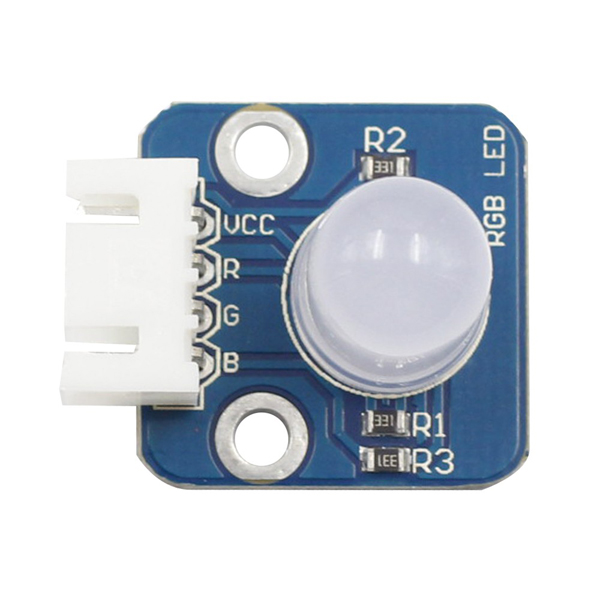 디바이스마트,MCU보드/전자키트 > 디스플레이 > LED,SunFounder,풀컬러 RGB LED 모듈 [TS0196],풀컬러 LED로 구성 / 적색,녹색,청색 3원색 강도는 R,G,B 핀에서 PWM 제어를 통해 조정할 수 있음 / 아두이노 호환 / 작동 전압 : DC 3.3V ~ 5V / 기판 사이즈 : 20mm x 20mm