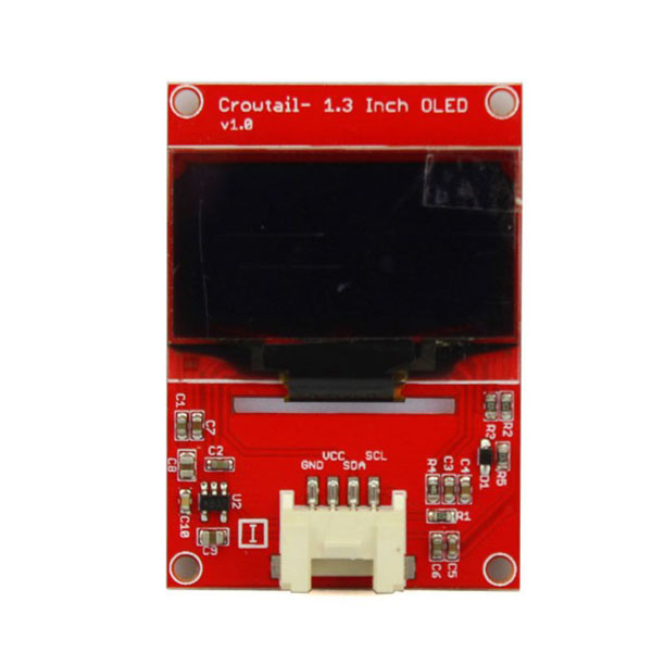 디바이스마트,LED/LCD > LCD 캐릭터/그래픽 > 그래픽 OLED,ELECROW,Crowtail- 128x64 도트 매트릭스 OLED 모듈 [CRT01112O],Crowtail- 1.3 Inch OLED / Voltage: 5V / Interface: I2C