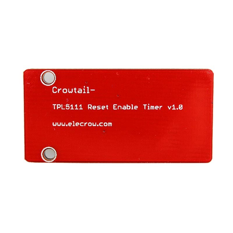 디바이스마트,MCU보드/전자키트 > 버튼/스위치/제어/RTC > RTC/타이머,ELECROW,Crowtail- TPL5111 Reset Enable Timer [CRT00599T],전압 범위 : 1.8V ~ 5.5V / 공급 전압 (VDD-GND) : -0.3 - 6.0v / 전압 범위 : 1.8V ~ 5.5V