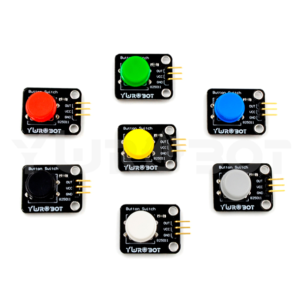 디바이스마트,MCU보드/전자키트 > 버튼/스위치/제어/RTC > 버튼/스위치/조이스틱,YwRobot,대형 버튼 모듈 옐로우 [ELB030604],대형 버튼 모듈 옐로우 색상 낱개 1개 / 전압: 3.5, 5V / 사이즈: 26*21mm