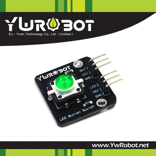 디바이스마트,MCU보드/전자키트 > 버튼/스위치/제어/RTC > 버튼/스위치/조이스틱,YwRobot,LED 제어 버튼 스위치 모듈 그린 [ELB050653],아두이노 호환 / 전압: 5V / 내부 LED 키와 버튼을 독립적으로 제어 할 수 있으며, 단독으로 사용하거나 함께 사용할 수 있습니다. 