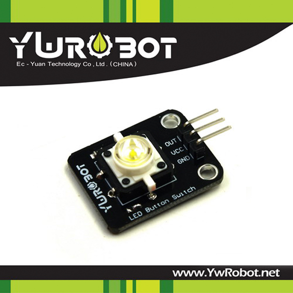디바이스마트,MCU보드/전자키트 > 버튼/스위치/제어/RTC > 버튼/스위치/조이스틱,YwRobot,LED 버튼 스위치 모듈 화이트 [ELB050665],아두이노 호환 / 전압: 5V / 버튼을 누르면 내부 LED가 켜지고 LED는 꺼진 후 꺼집니다.