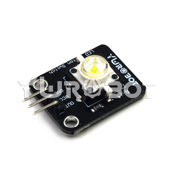 디바이스마트,MCU보드/전자키트 > 버튼/스위치/제어/RTC > 버튼/스위치/조이스틱,YwRobot,LED 버튼 스위치 모듈 화이트 [ELB050665],아두이노 호환 / 전압: 5V / 버튼을 누르면 내부 LED가 켜지고 LED는 꺼진 후 꺼집니다.