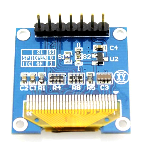 디바이스마트,MCU보드/전자키트 > 디스플레이 > LCD/OLED,ELECROW,0.96인치 OLED 128x64 블루 디스플레이 모듈 [DOL12864O],이 OLED 디스플레이 모듈은 작고, 0.96' 128x64 개별 블루 OLED 픽셀로 구성되어있음 / 작동 전압 : 3.3 ~ 5V DC