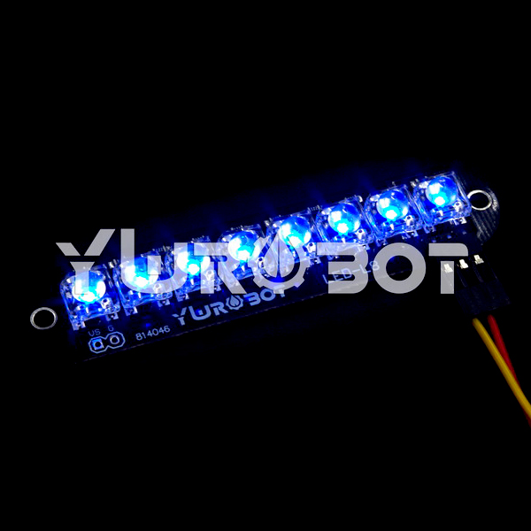 디바이스마트,MCU보드/전자키트 > 디스플레이 > LED,YwRobot,8 LED바 모듈 블루 [ELB050078],아두이노 호환 / 전압 : 5V / 입력 : 디지털 레벨 / 인터페이스 : Arduino 3P 인터페이스 SVG / 사이즈: 77 * 17mm /  주의: LED가 강조 표시되어 있으므로 눈을 다치지 않도록 직접 보지 마세요.