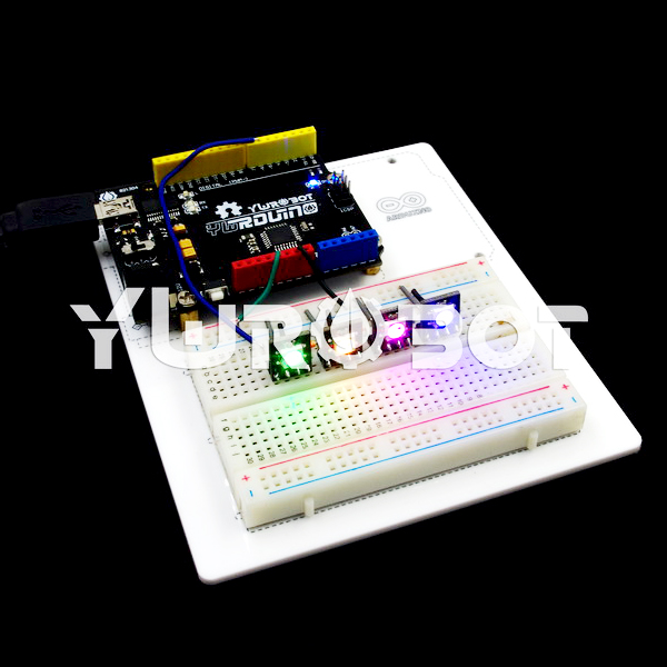 디바이스마트,MCU보드/전자키트 > 디스플레이 > LED,YwRobot,WS2812B 풀컬러 LED 모듈 [ELB040060],RainBow LED 4 와이어 인터페이스 / 5050개의 밝은 LED, 내장된 제어 칩, 하나의 IO 포트 만 있으면 여러 LED를 제어 할 수 있음 / 5V / 사이즈: 14 * 12mm