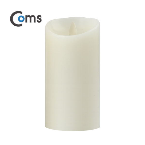 Coms 전자 촛불, LED 양초 (소) 76 x 147mm (AAA 건전지 x3개 사용) [IT993]