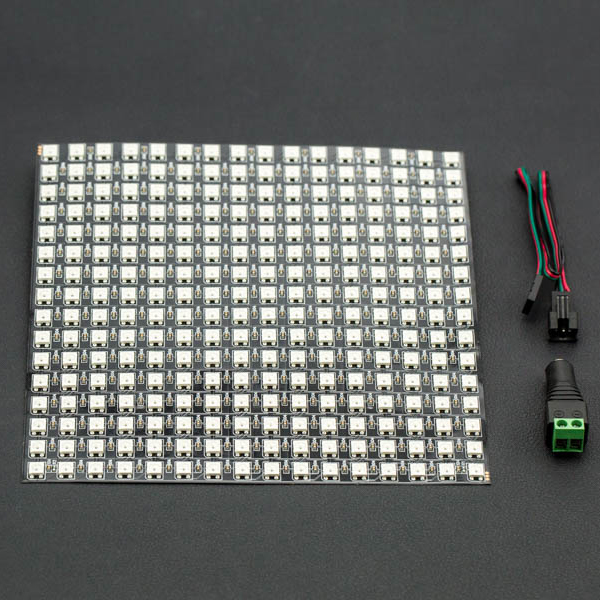 디바이스마트,MCU보드/전자키트 > 디스플레이 > LED,DFROBOT,Gravity: Flexible 16x16 RGB LED 매트릭스 [DFR0463],아두이노 호환 / Arduino I/O 확장 실드와 완벽하게 일치하는 핀을 제공 / 납땜된 XH2.54 3핀 인터페이스가 있는 사각 LED 패널 / LED 타입: SK6812,  WS2812 /  작동 전압: 5V / 사이즈: 160*160 mm