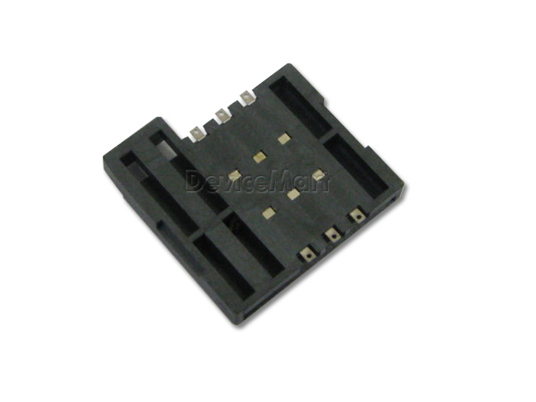 디바이스마트,커넥터/PCB > 핀헤더/IC 소켓 > 메모리 소켓 > 메모리카드용 소켓,AUSTONE,SIM 커넥터(AUS2.54-3106),SIM 소켓 / Side(Plastic)