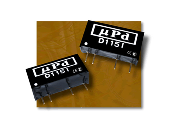 디바이스마트,전원/파워/배터리 > DC-DC 컨버터 모듈 > 강하형 모듈(실장) > 절연 스위칭 모듈,MPD,D112I,1W 출력전력, 12VDC(10.8~13.2) 입력, 5VDC 출력, 효율 74%, 스위칭 주파수 50KHz, 3KVDC 절연, 7핀 SIP, 크기 19.5x6.0x9.5mm