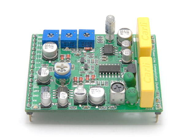 디바이스마트,MCU보드/전자키트 > 통신/네트워크 > 전력선통신,네오틱스,전력선 오디오 통신모듈(NC-PLCA),전력선 오디오 통신모듈(Power Line Audio Communication Module)은 일반 가정에설치되어있는 전력선(전기선:100V-230V)의 콘센트를 이용하여 오디오(음성)를 송/수신할 수 있는 모듈입니다.